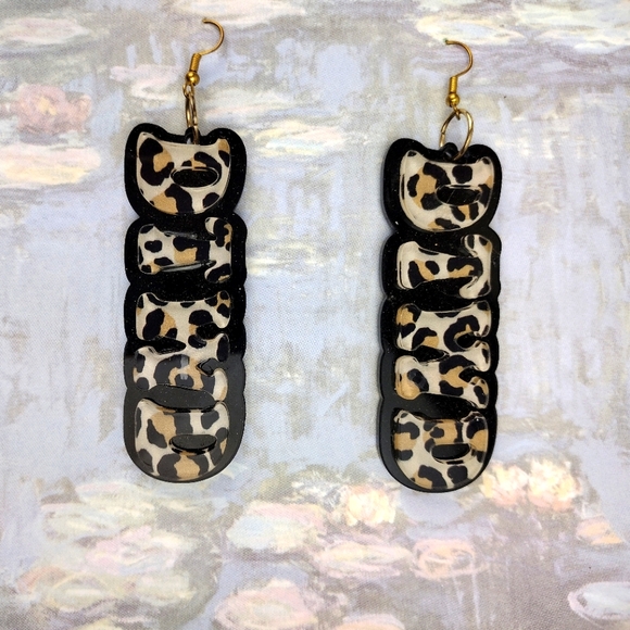 Jewelry - DTWD Jaguar Print Earrings